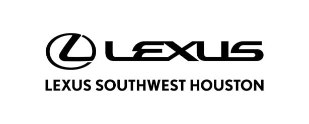 Lexus logo with the text "LEXUS" above "LEXUS SOUTHWEST HOUSTON" in bold, black letters on a white background.